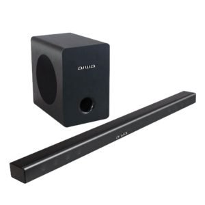 BARRA DE SONIDO AIWA AW-SBH1W-W C/ WOOFER INALAMBRICA 60W - USB/AUX IN/OPTICO//HDMI - ELAWSBH1W-W-RT