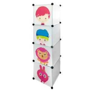 CUBOX ORGANIZADOR BELLISIMA PUERTA DIS INFANTIL 4C 35X35X35 CM - BE-ROIN04