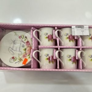 JUEGO DE 6 TAZAS ROMANTIC SUMMER - 6220