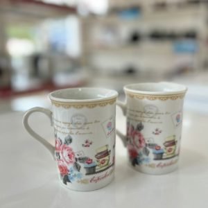 JUEGO DE TAZA DE 2 PIEZAS FINE PORCELAIN CO38-FW1780K - 6107