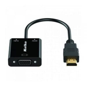 CABLE KOLKE HDMI A VGA C/AUDIO NEGRO - KCA-429